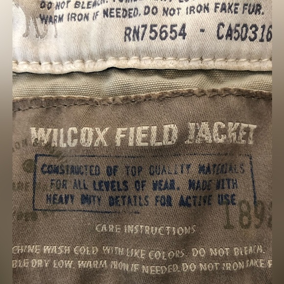 Abercrombie & Fitch Wilcox Field Shearling Lined Military Hooded Cargo Jacket - Picture 12 of 12